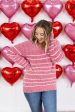 Cozy Striped Sweater - Red For Discount