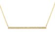 14k 0.18 Carat Diamond Bar Necklace, Available in White, Rose and Yellow Gold Sale