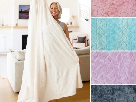 *free ship* Emerson Blanket (Family Cuddle Size) in Seven Colors For Cheap