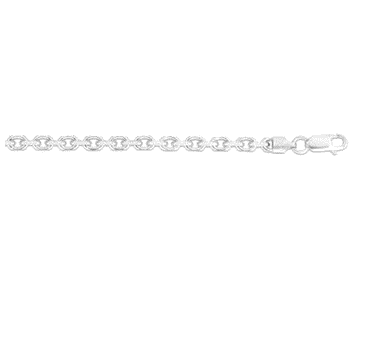 Sterling Silver 20  Inch Anchor Chain Fashion