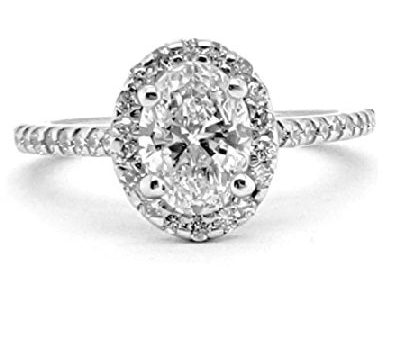 14k White Gold Ctr 0.70 Ct VVS2 E GIA, Mounting 0.30 Ct Diamond Ring For Discount