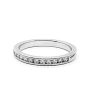 14k White Gold 0.24 Ct Diamond Band on Sale