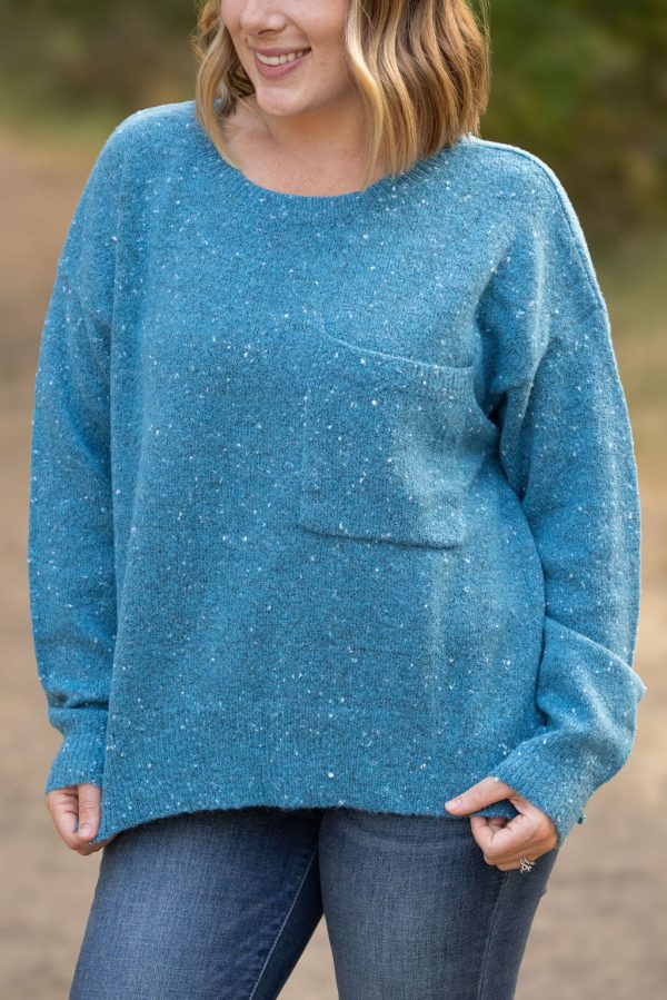 Confetti Sweater - Blue Cheap