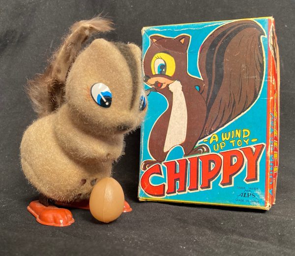 Vintage Wind Up Alps Japan Chippy Chipmunk Cheap