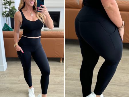 Somewhere to Start Leggings in Black Discount