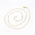 10k Yellow Gold Chain - Adjustable 18 to 17 to 16 Inch 1.3 mm Double Extendable Piatto Necklace - Polished Cable Link Fine Jewelry Supply Online now