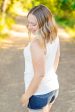 Mila Zipper Tank - Ivory Supply