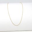 10k Yellow Gold Chain - Adjustable 18 to 17 to 16 Inch 1.3 mm Double Extendable Piatto Necklace - Polished Cable Link Fine Jewelry Supply Online now