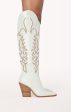 Billini Simone Western Boot ~ White For Discount