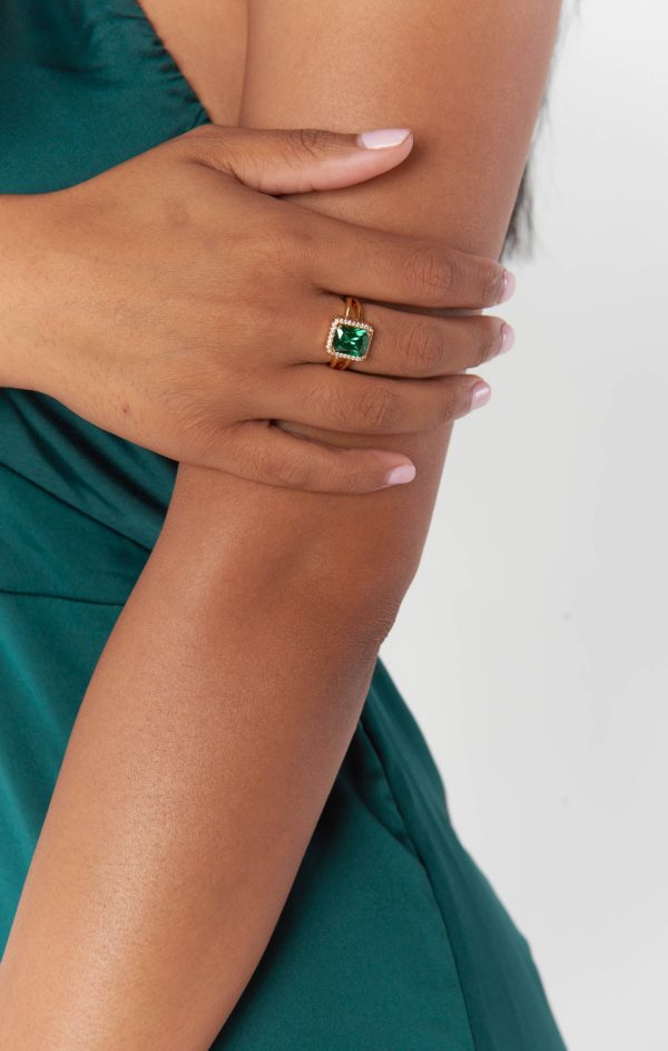 Vanessa Mooney The Amoy Ring ~ Emerald Cheap