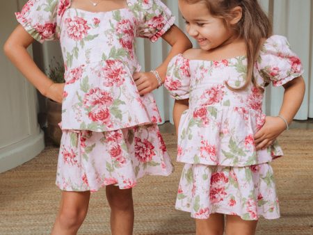 Little Miss Mini Dress ~ Garden Romantic Discount